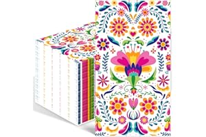 IANFEPH 100PCS Mexican Floral Paper Napkins Disposable Hand Towels for Bathroom 3 Ply Cinco De Mayo Guest Napkins Decorative Fiesta Dinner Napkins for Wedding Birthday Mexico Taco Party Supplies