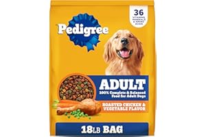 Pedigree Complete Nutrition Adult Dry Dog Food, Roasted Chicken & Vegetable Flavor, 18 lb. Bag