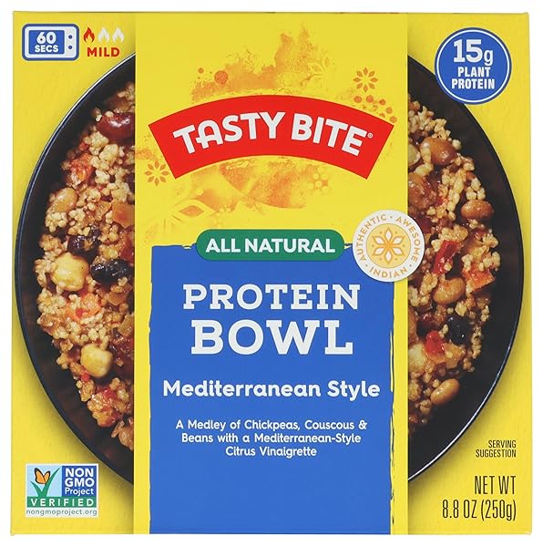 TASTY BITE, PROTEIN MEDITERRANEAN BOWL, 8.8 OUNCE