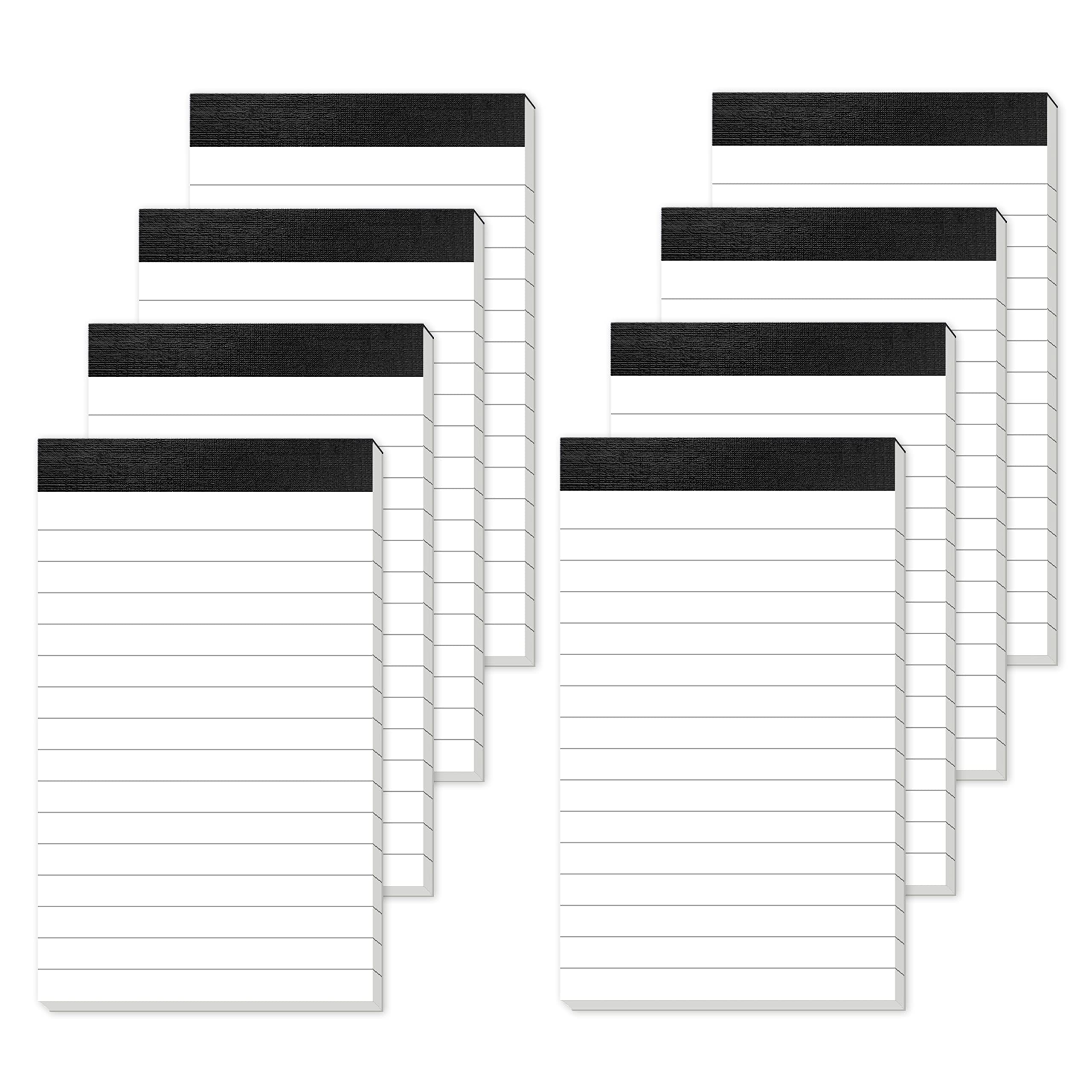 8 Pack Small Notepads Refills Notepad Replacement Refills Memo Pads 3 x 5 IN Lined Writing Note Pads with 30 Sheets Paper in Each Pad Mini Pocket Notebook Refills for Taking Notes White Writing Pads — image 1