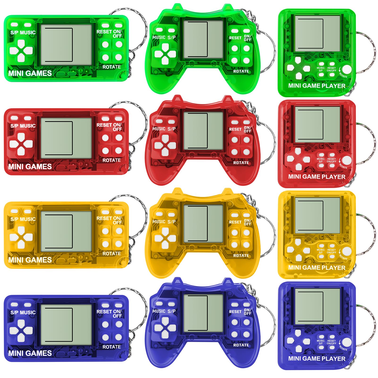 Vicloon 12Pcs Video Game Party Bag Fillers for Kids, Video Game Party Favors, Boys Birthday Party Supplies, Lucky Dip Prize for Boys Girls