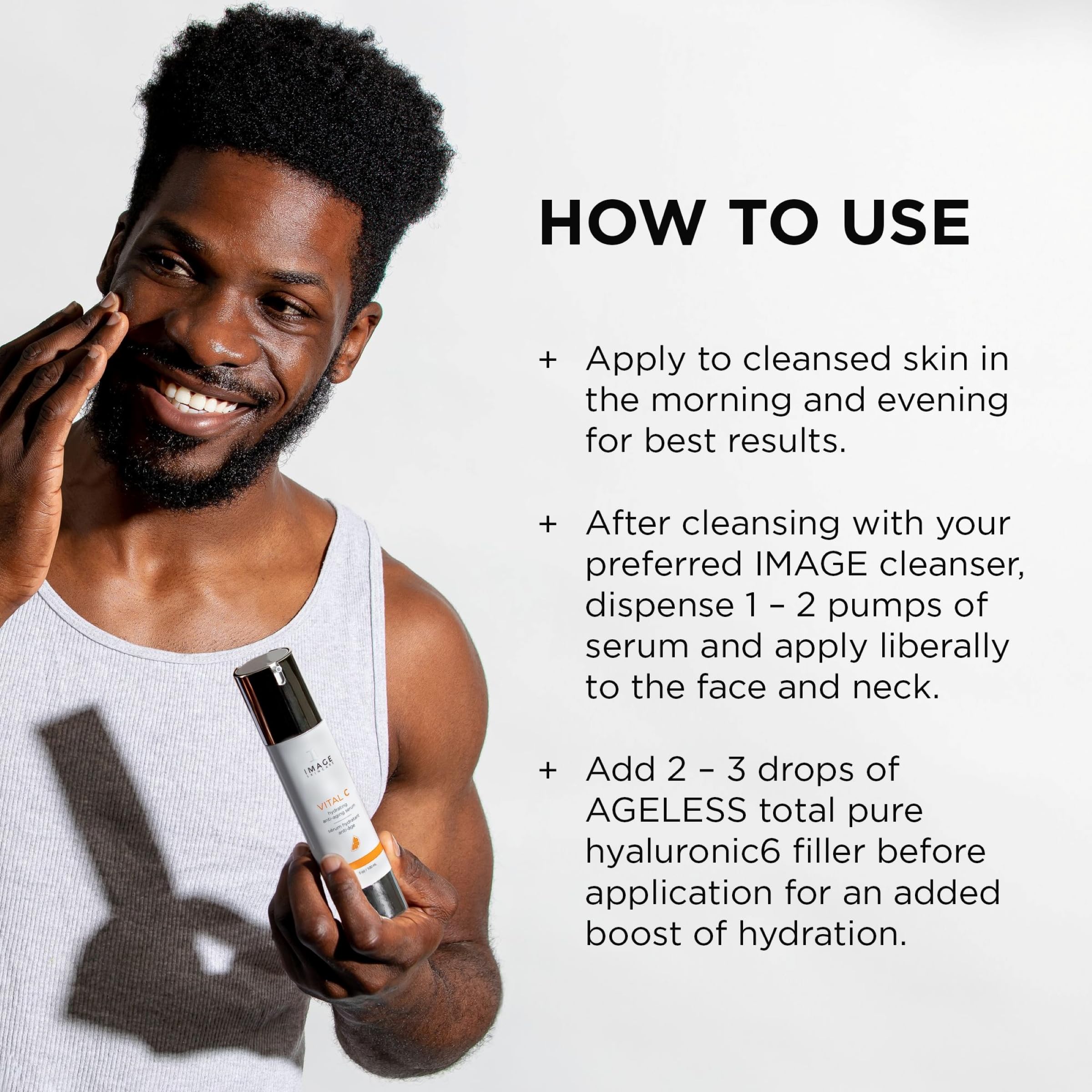 IMAGE Skincare VITAL C Hydrating Face Serum, with Vitamin C and Hyaluronic Acid, to Brighten, Tone and Smooth Appearance of Wrinkle