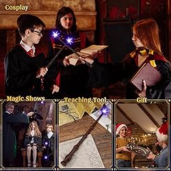 EZVYAO Light Up Magic Wand with Sound Wizard Witch