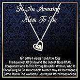 Onepurposegifts New Mom Gifts Pregnant Mom Gifts, First Time Mom, Mommy Necklaces for Women, Pregnant Women, Pregnant Wife, Expecting Mom, Mommy to Be, New Mother, Mom to Be Gift
