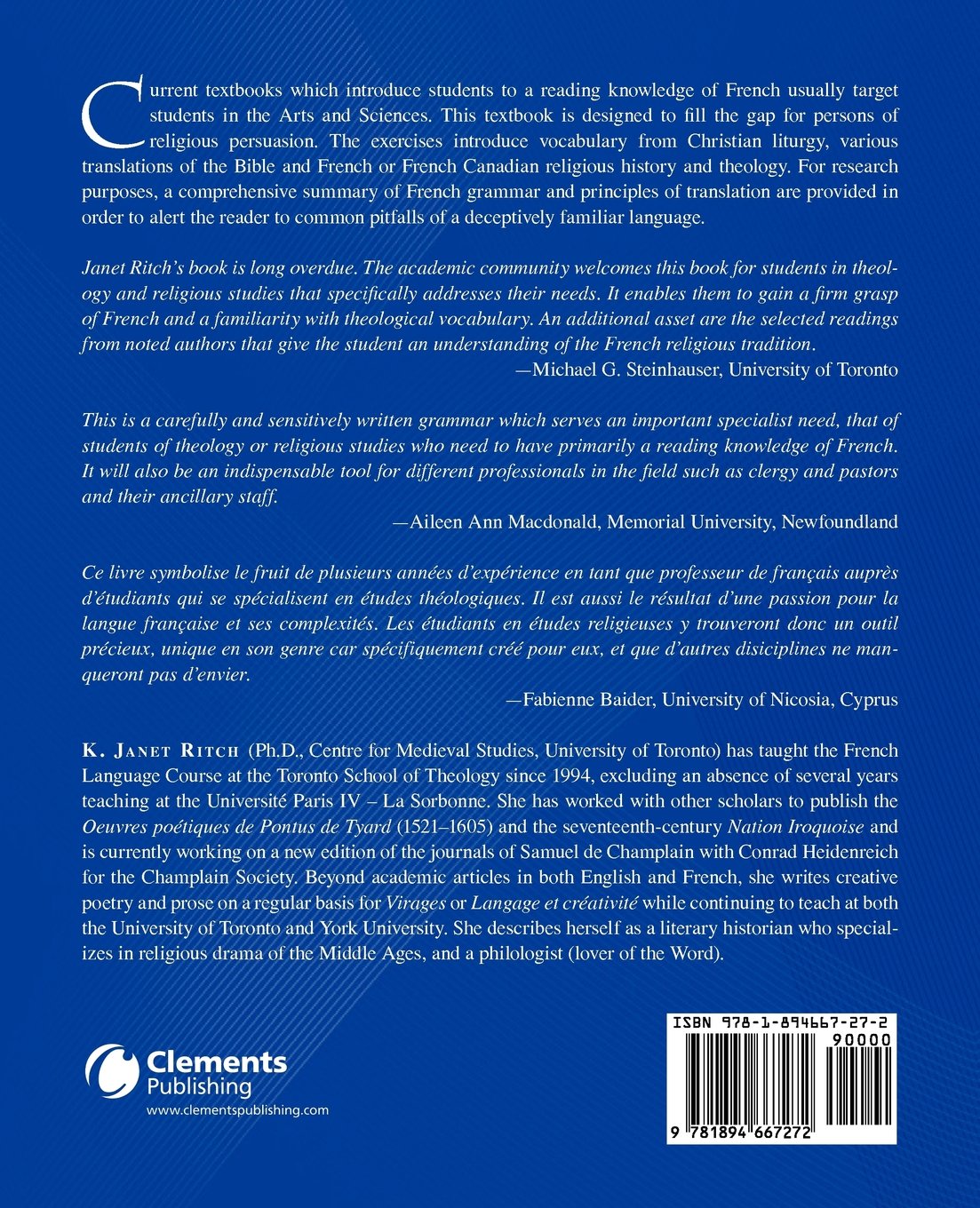 Reading French A Guide For Students Of Religion And - 