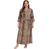 Super Shopping-zone Women's Plus Size Long Robes Kimonos Plus Size Maternity Robes Delivery Robes Sleepwear