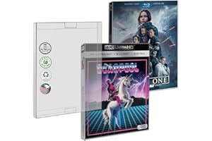 MALKO 10 Pack Blu-Ray SLIPCOVER Protector Case Compatible with: 4K UHD & Blu Ray Slips