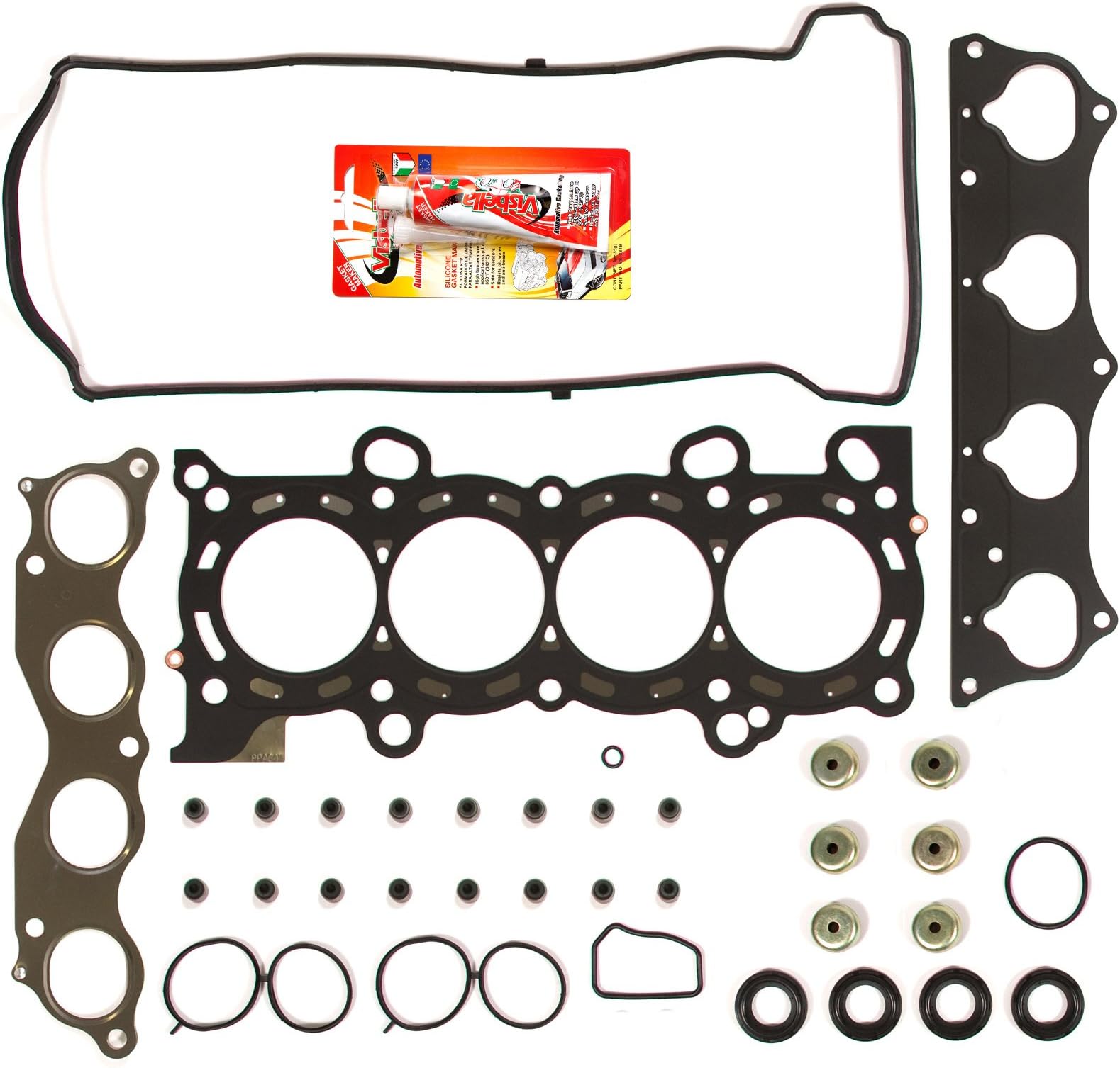 Compatible With 01-06 Honda Vtec 2.4 K24A1 DOHC 16V Head Gasket Set