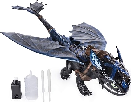 Dreamworks Dragons Geant De Respiration Du Feu Edente Dragon Avec Des Effets Respiratoires Fire Bioluminescente Couleur Multicolore Amazon Fr Bebes Puericulture