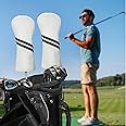 Golf Club Head Covers - 4pcs or 1pc Golf Accessories Club Covers Set for Woods and Driver Fairway Hybrids with Interchangeable Tags