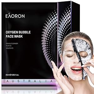 Eaoron Facial Mask Oxygen Bubble Mask, Australia Made, Eaoron Bubble Face Mask, Face Mask Sheet Skincare, Un Korean Facial Mask Skin Care