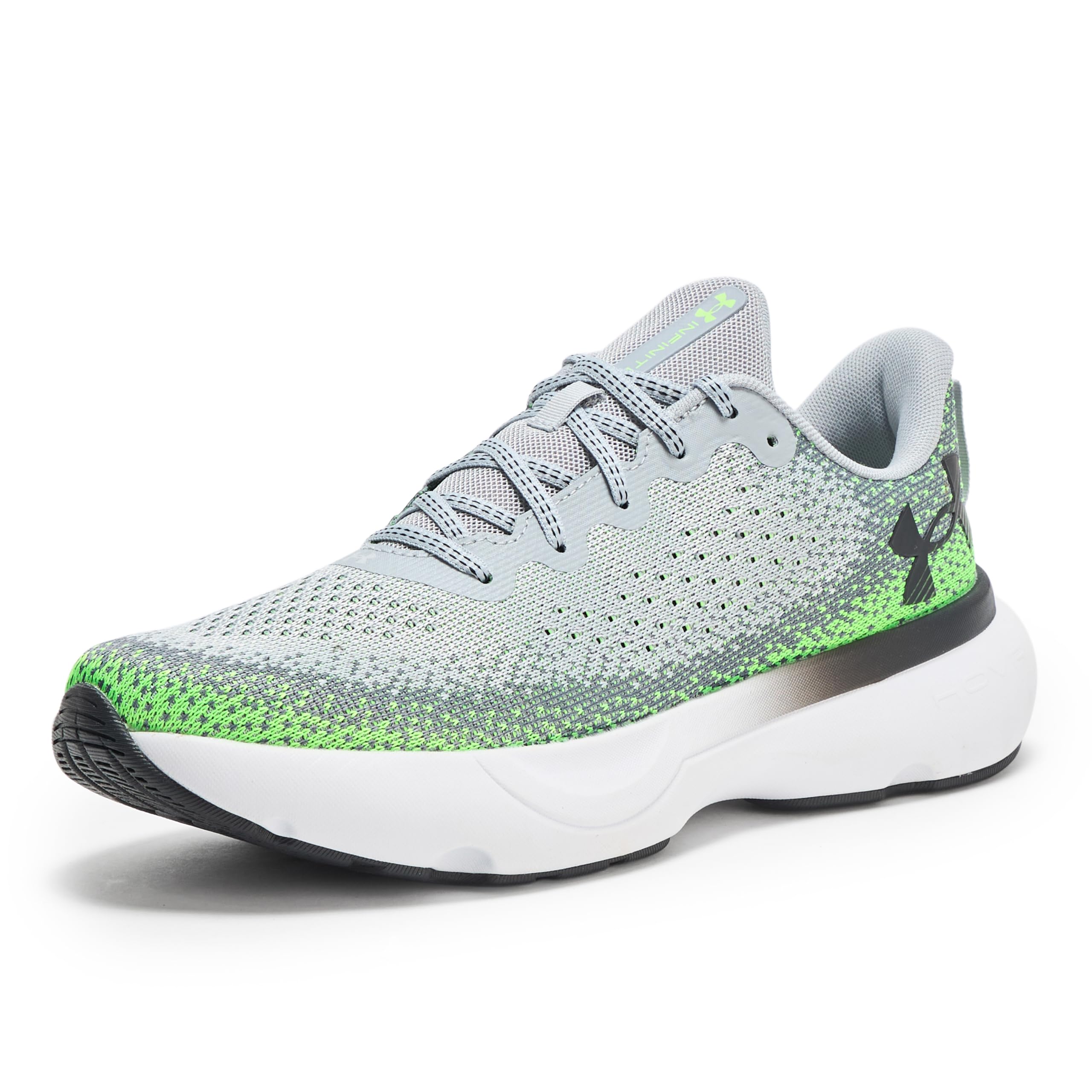 Under Armour Men's Infinite, (011) Mod Gray/Hyper Green/Black, 11.5, US Image