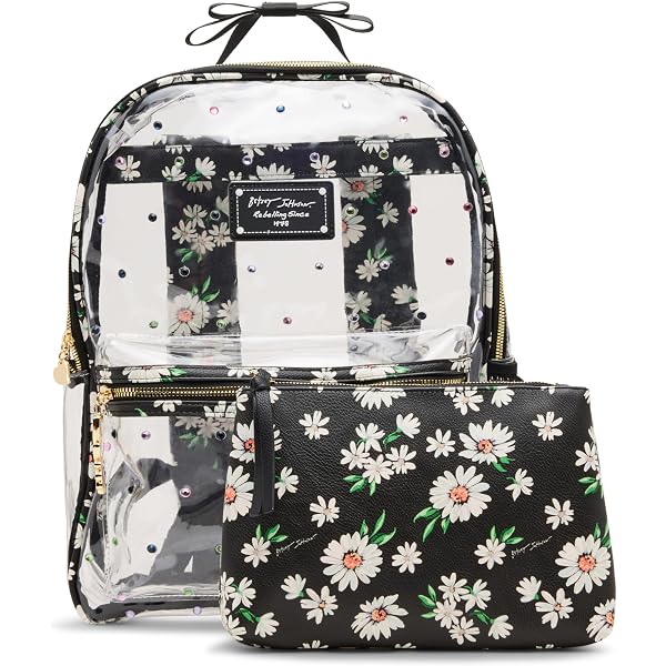 Betsey Johnson Fun Floral Backpack with Free Lunch Cooler BETSEY JOHNSON Insulated Lunch Box Tote Cooler Bag  main image 4