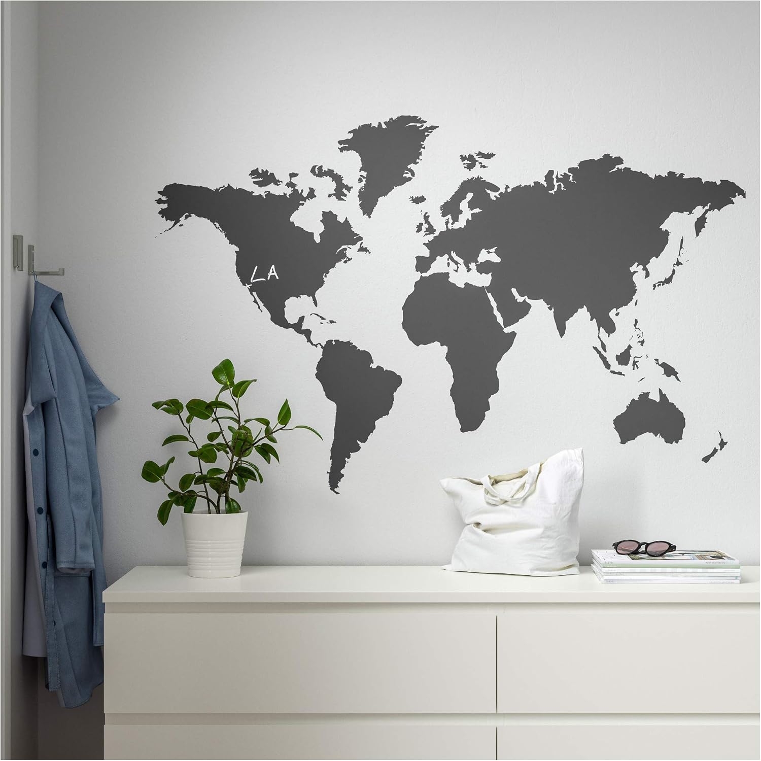 Amazon Co Jp Ikea Klatta 装飾ステッカー 黒板 ワールド 503 109 34 サイズ 23 1 2x40 1 2 ホーム キッチン