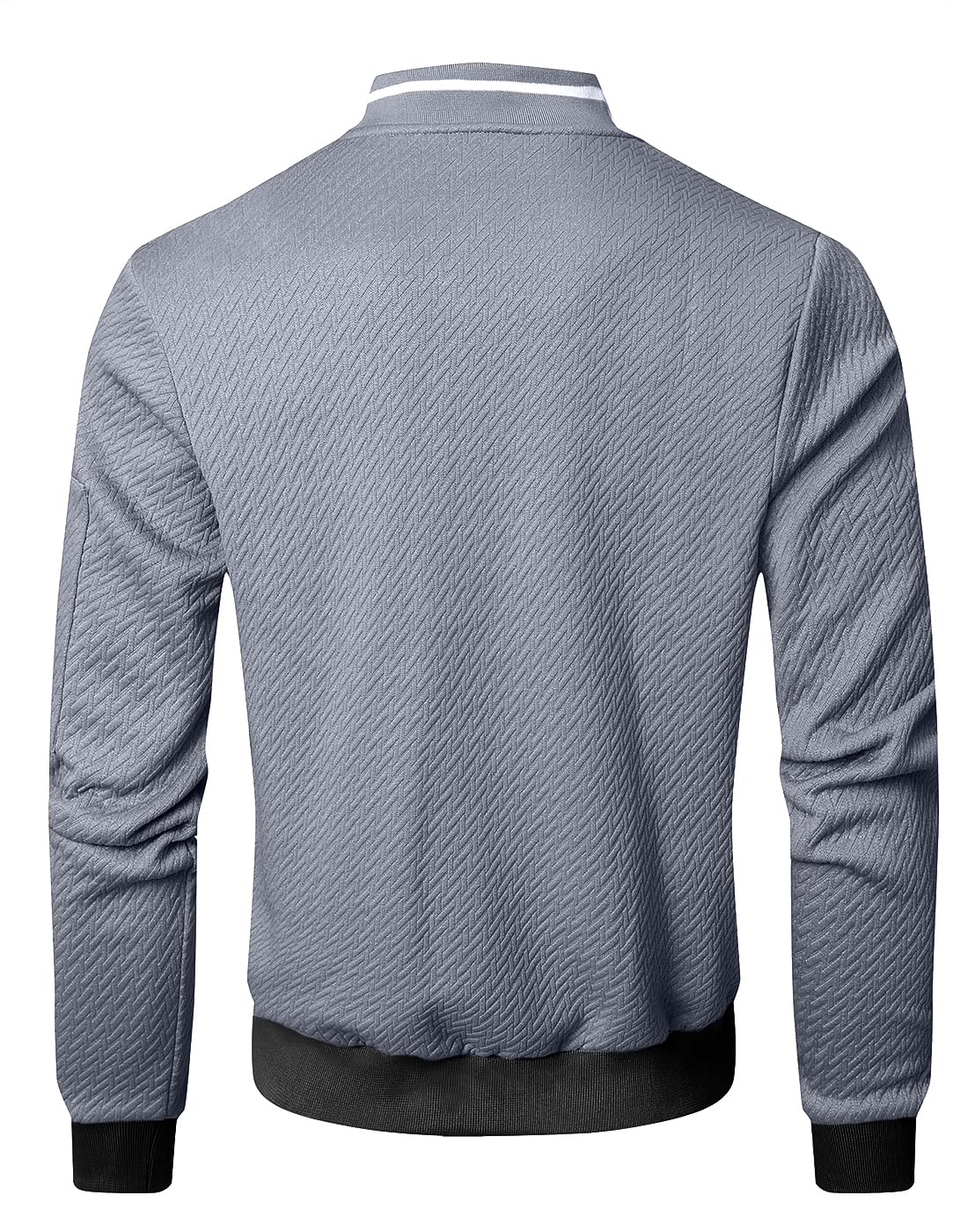 SAVKOOV Mens Loose Fit Lightweight Jacket Casual