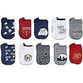 Harry Potter Socks, Gifts for Women - 10 Pair No Show Sock Set - Hedwig, Golden Snitch, Hogwarts - Shoe Size 4-10