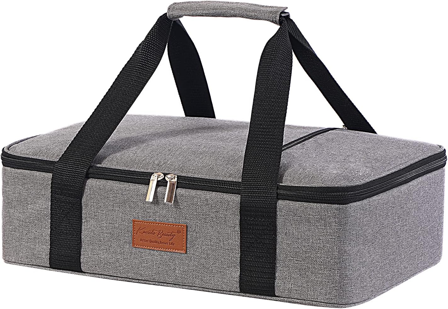 Lunch Bag for Women/Men,Beach Bag,Insulated Casserole Carrier, Container for Hot or Cold Food Transport,Tote Bag of Travel/Party/ Picnic/Gifts,Lasagna Lugger,Fits 9