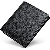 Bveyzi Ultra Slim Small RFID Wallet for Women, Leather Tiny Thin Bifold Pocket Ladies Wallet