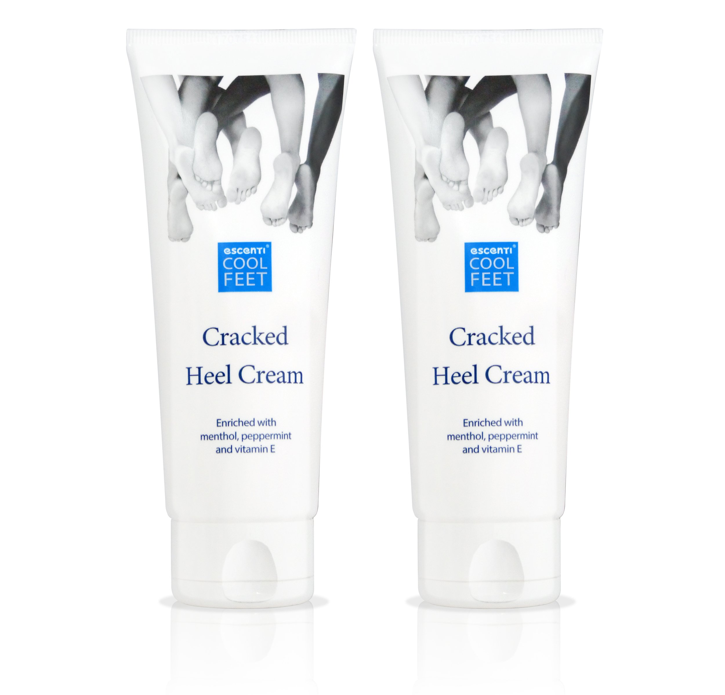 Escenti Cool Feet Cracked Heel Cream for Dry Skin, 100 ml - Pack of 2