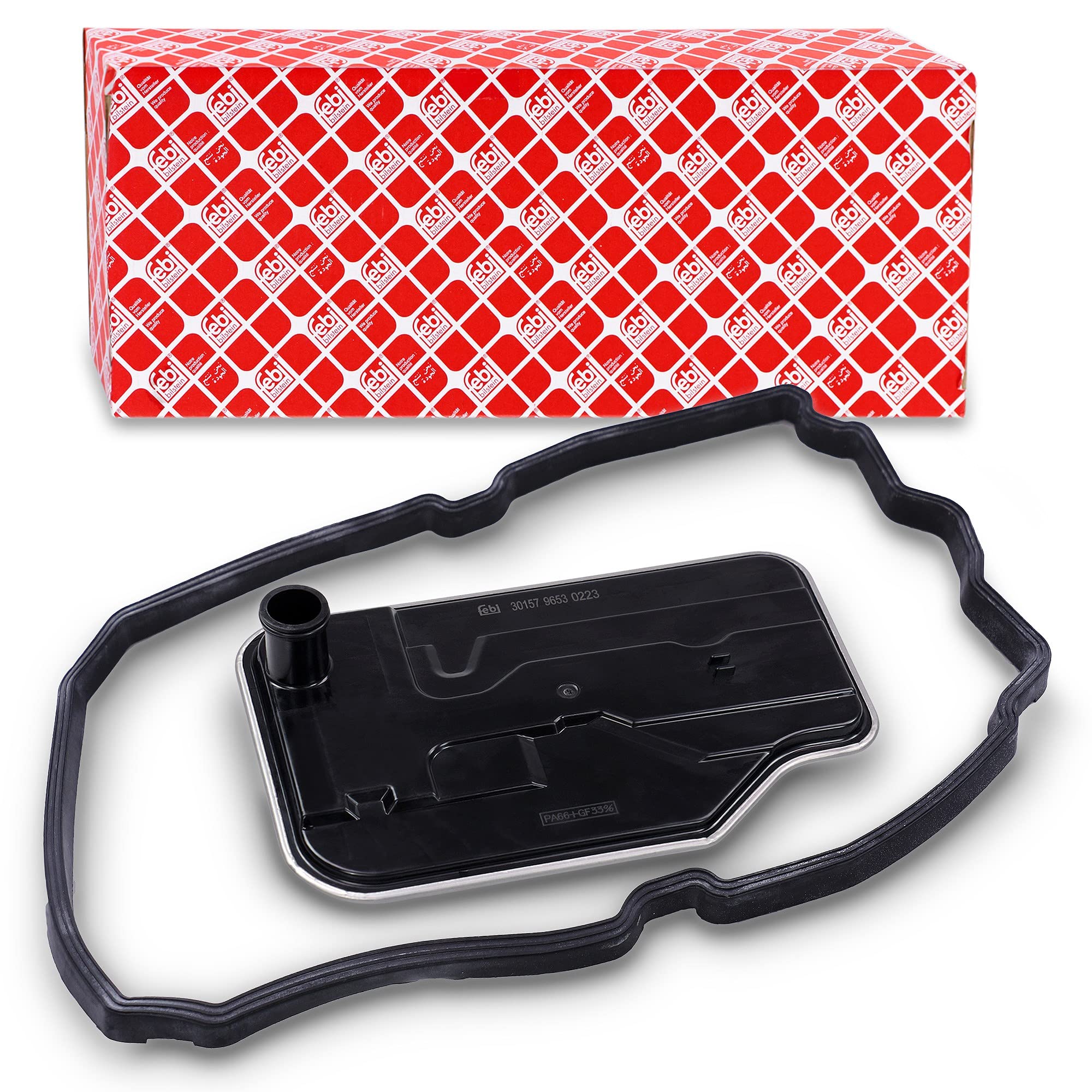 febi bilstein 30157 Transmission Oil Filter Set for automatic transmission, with sump pan gasket, pack of one