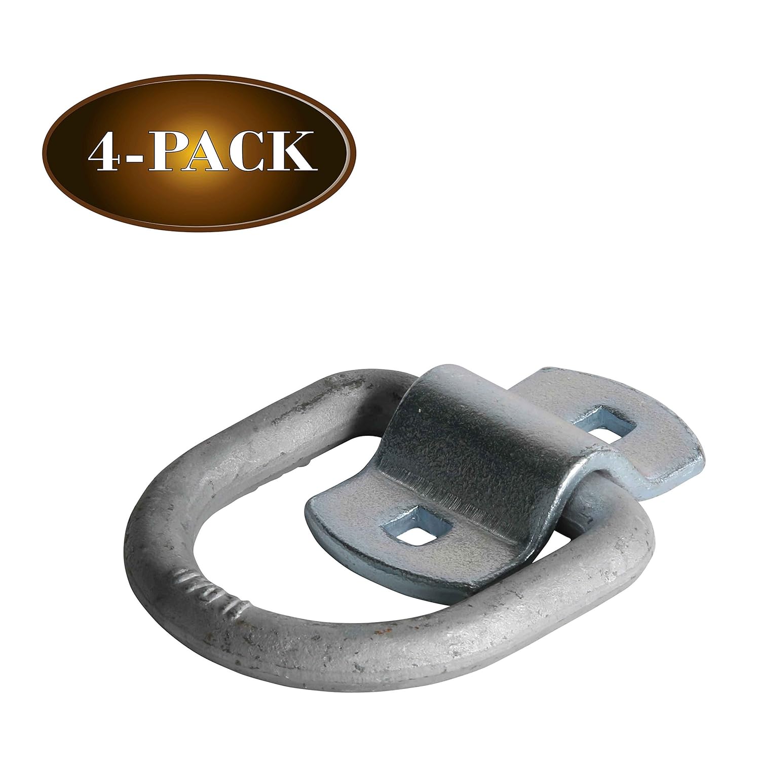 Four 1 2 D Ring Tie Down Anchors With Bolt On Clip Secure Cargo Tiedowns With Heavy Duty Silver Steel D Rings Tie Downs Exclusive Www Klevering Com