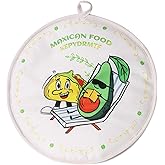 Tortilla Warmers, Premium Insulated Fabric Pouch, Tortilla Holder, Keeps Tacos, Naan, Pizza Warm (1 PACK, White)