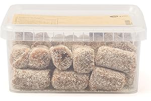 Yupik Organic Coconut Date Rolls, 1 kg, Gluten-Free, Vegan, Kosher, Non-GMO, Blended Dates Rolled in Coconut, Topped with Alm