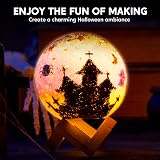 Klever Kits DIY 3D Moon Night Light Paint Your Own Moon Lamp Kit Galaxy Lamp view 4