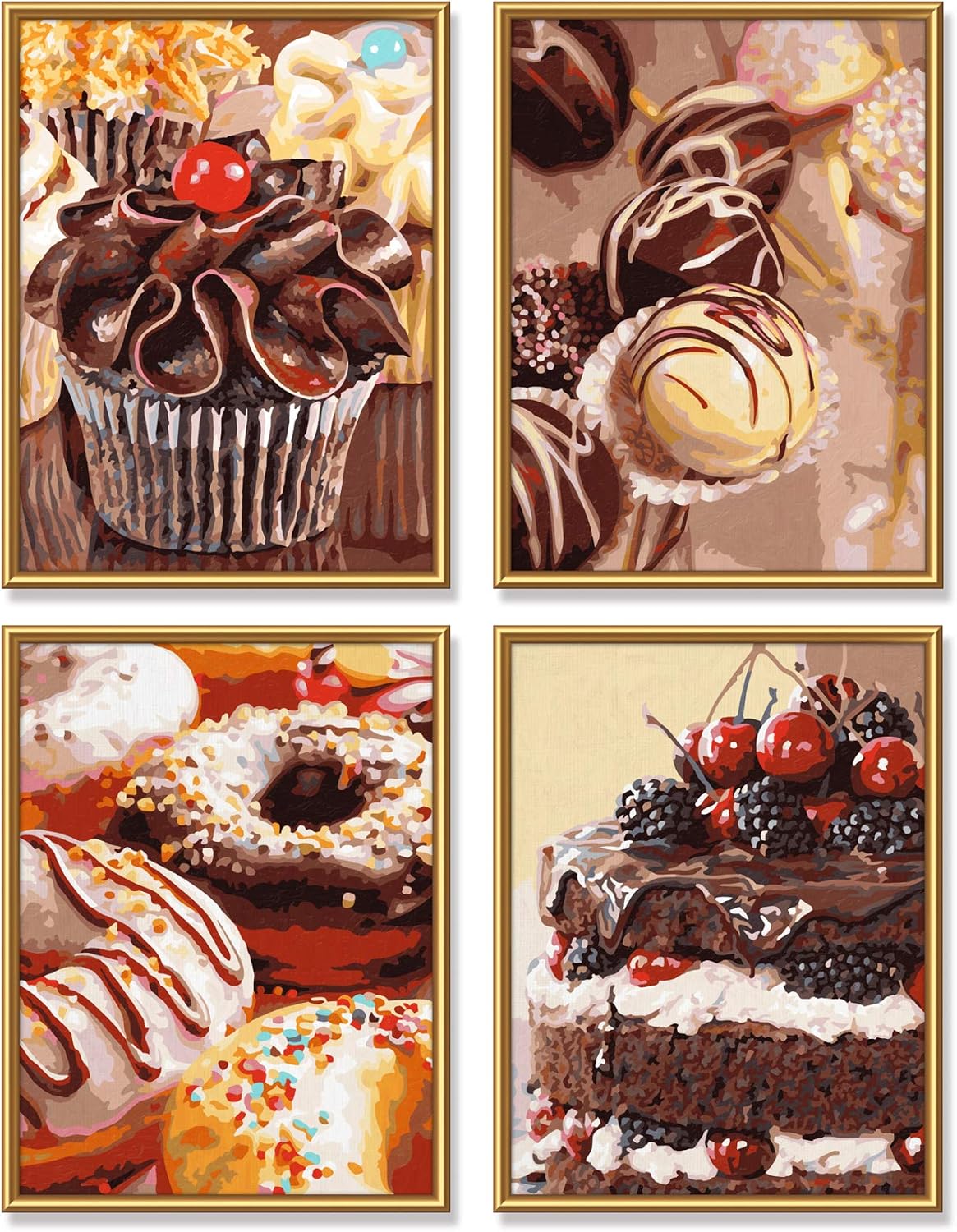 Noris Spiele Schipper Paint by Numbers Sweet Temptation (609340791 Images Each 18 x 24 cm, Multi-Colour, Colourful, Mittel - Image 4