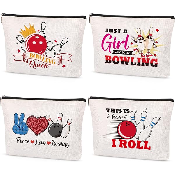MEIKIUP Bowling Make-up Tasche - Kulturbeutel Mit Marmorprint, 23,5x17 Cm, Wasserabweisend