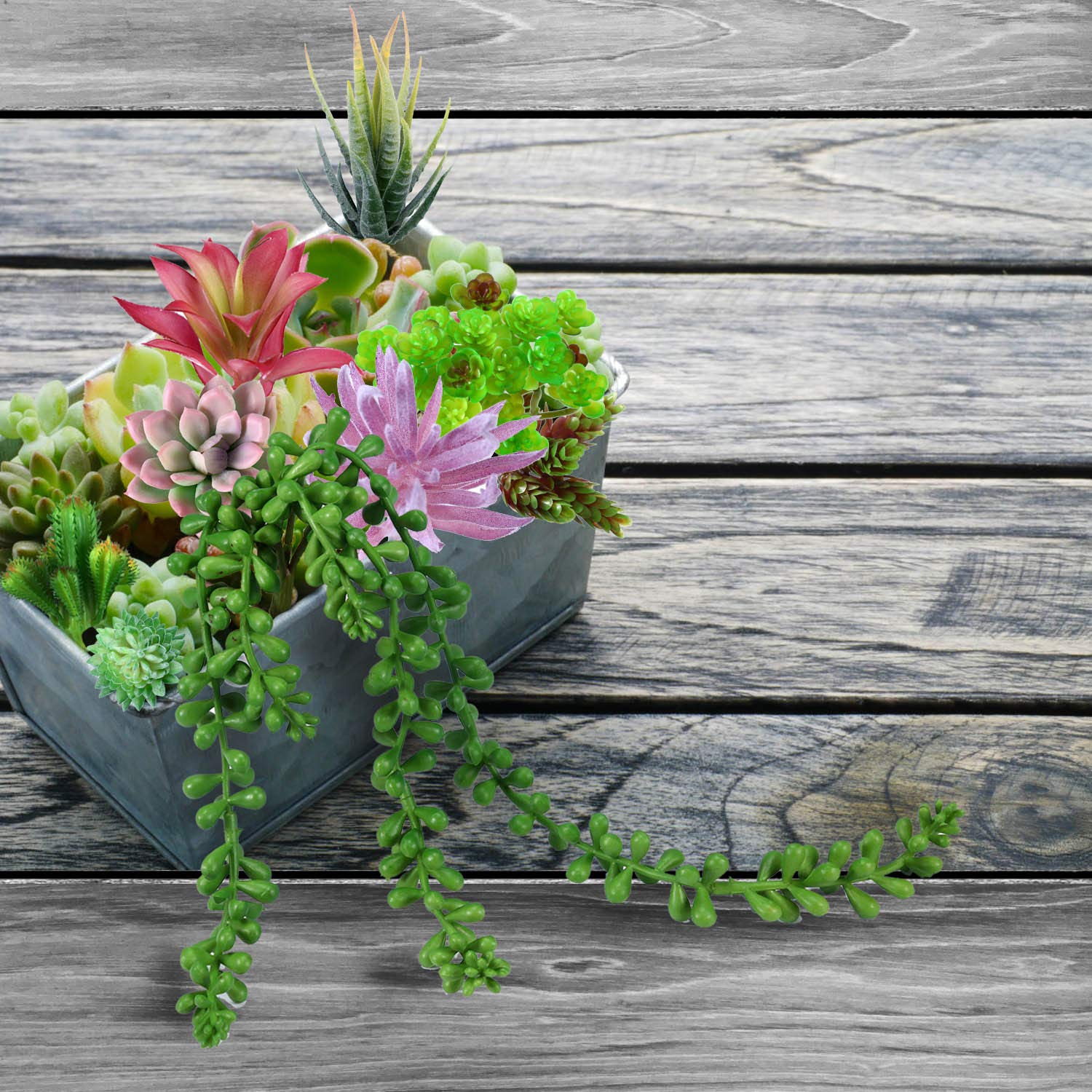 Beaspire Artificial Fake Succulent Plants 15 PCS Fake Plants Unpotted Faux Succulent Assorted for Indoor or Outdoor Decor, Office and Garden Arrangements Decoration