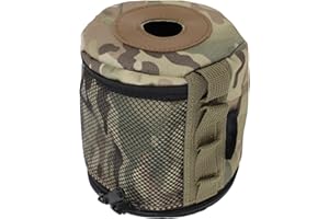 Fabater Gas Canister Cover, Insulated Windproof Oxford Cloth Storage Bag with Inner Reflective Layer and Side Elastic Pockets