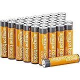 Amazon Basics 36-Pack AAA Alkaline High-Performance Batteries, 1.5 Volt, 10-Year Shelf Life