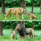 toymany 8pcs Safari Animals Playset Lion Tiger Cheetah Leopard Cubs view 9