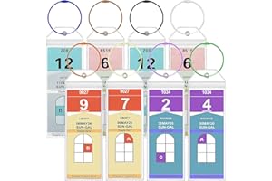 ZYTONGMAO Royal Caribbean Luggage Tag Holders – 8 Pack Zip Seal Clear Cruise Holders with Steel Loops – Waterproof Cruise Essentials for Royal Caribbean & Celebrity Cruises (8 Pcs with 8 Color Rings)
