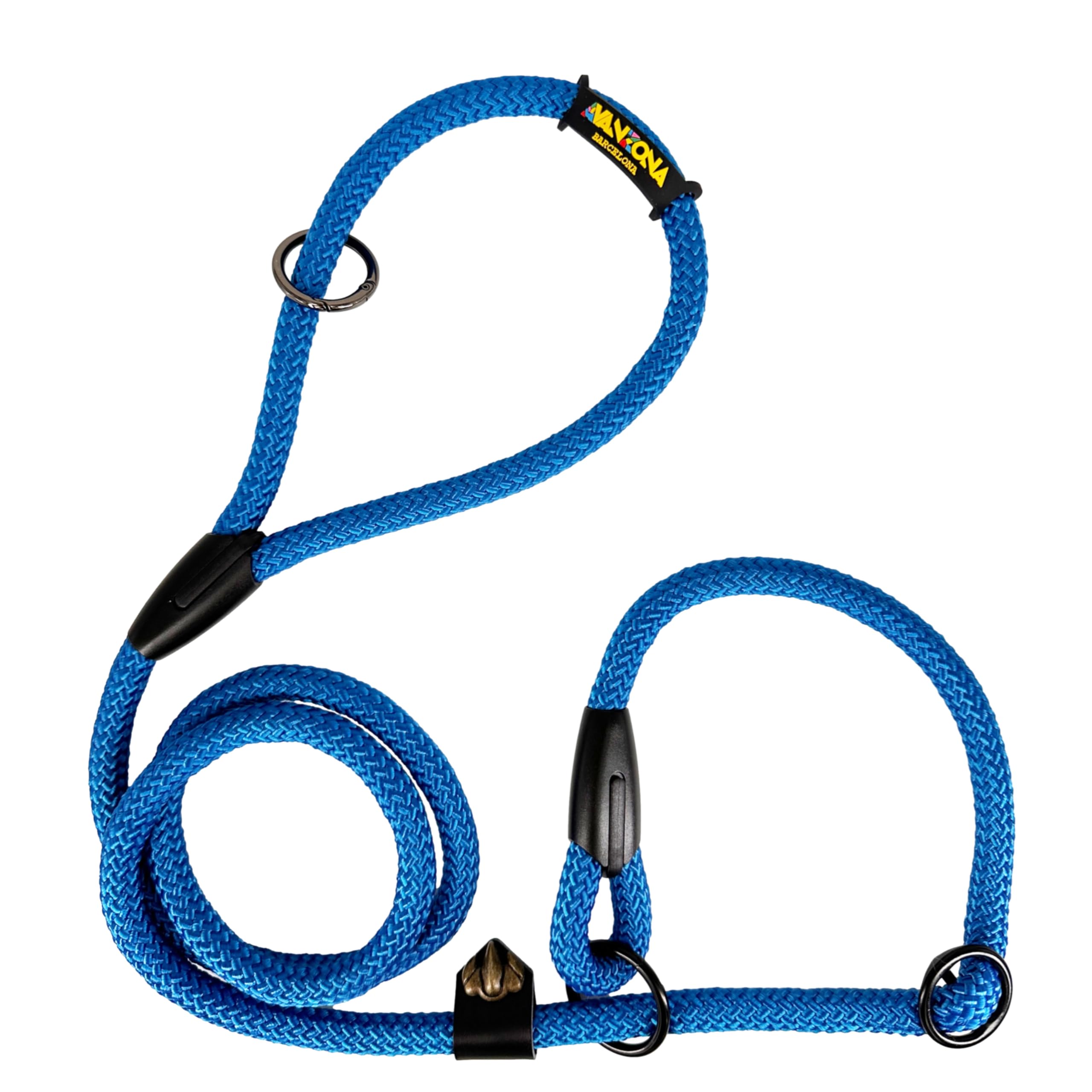 Dog Slip Lead with Stopper for Training. 160M. Blue