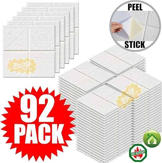 Amazon Com Eazy How To 92 Pack Ceiling Tiles 12 X12 Mix Style