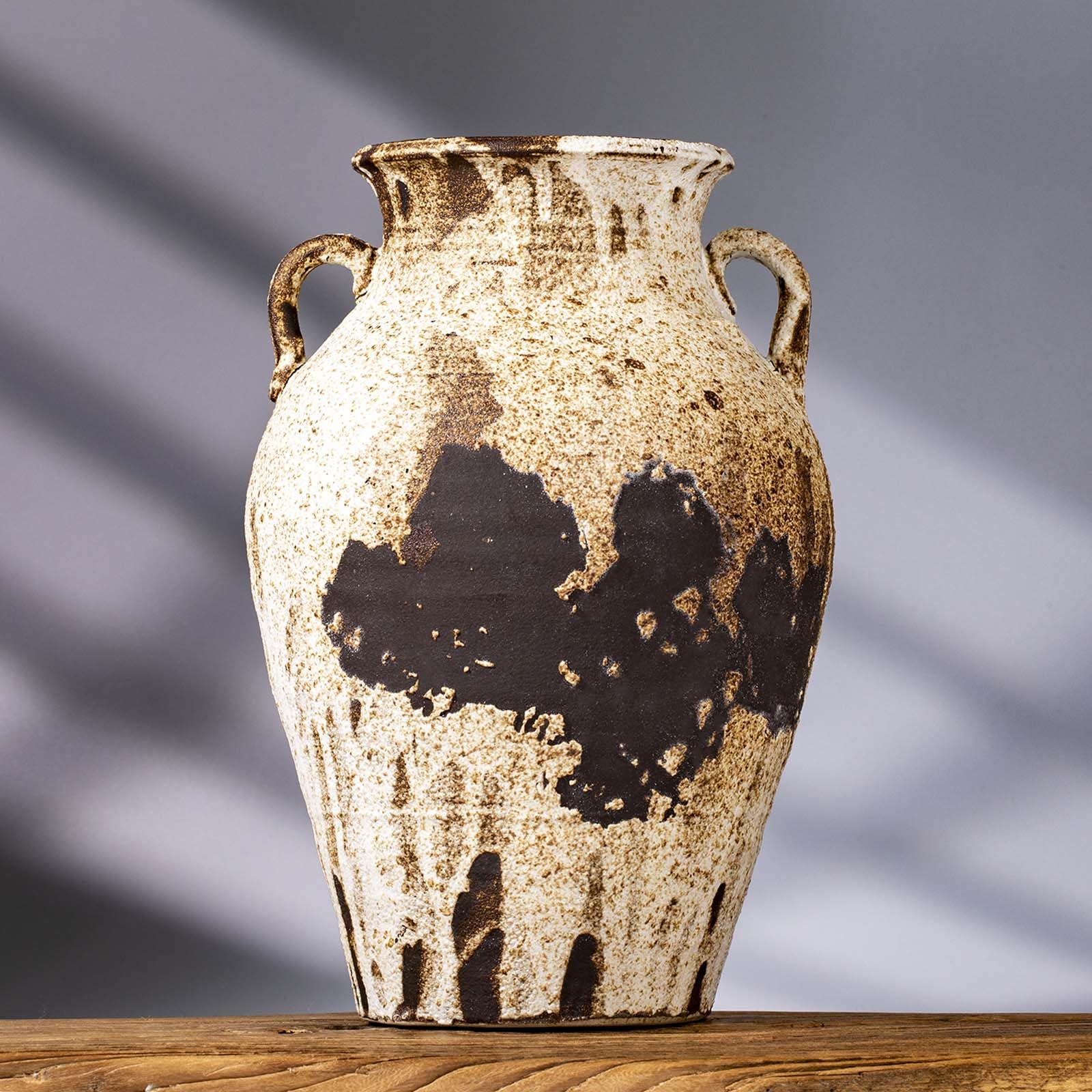 Pottery Vase - Vintage Rustic vase, 10
