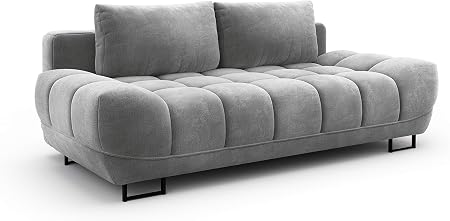 Windsor Co Canapé Velours Convertible Avec Coffre De