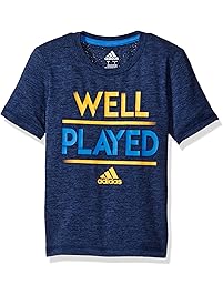 Adidas Toddler Boys' Short Sleeve Graphic Tee Shirts, Hi/Resolution Blue, 2T