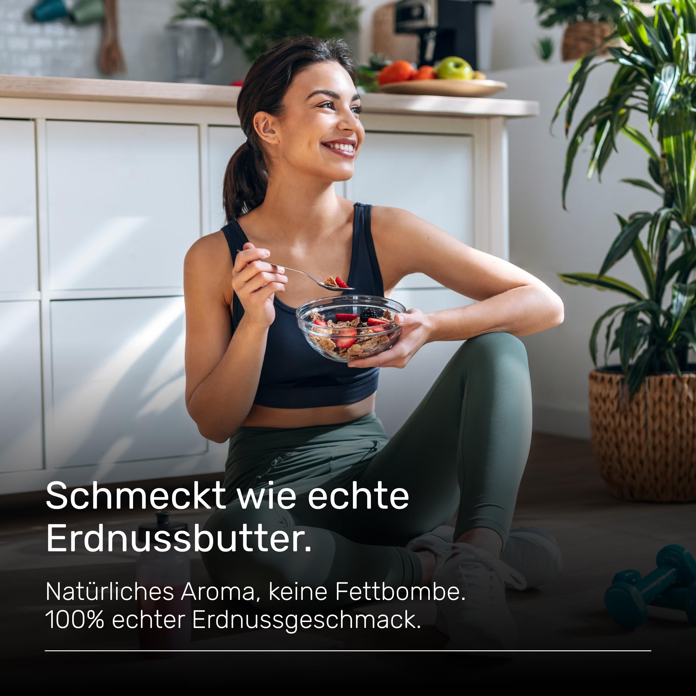 Erdnussbutter light Pulver 500g - Powdered Peanut Butter 85% weniger Fett, ohne Zucker I Peanut Creme mit leckerem Geschmack, Wehle Sports - Verpackung kann variieren 3