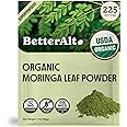 Better Alt Organic Moringa Powder, USDA Certified - Moringa Leaf Powder,Perfect for Smoothie,Tea, Drinks & Recipes, Green Superfood, Incept Moringa Olifera Powder- 225 Servings 2 lb