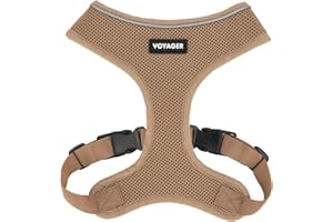 Voyager Aerolite Over The Head Dog Harness, No Pull Breathable Air Mesh Vest, Quick Dry with Reflective Stitching, Adjustable