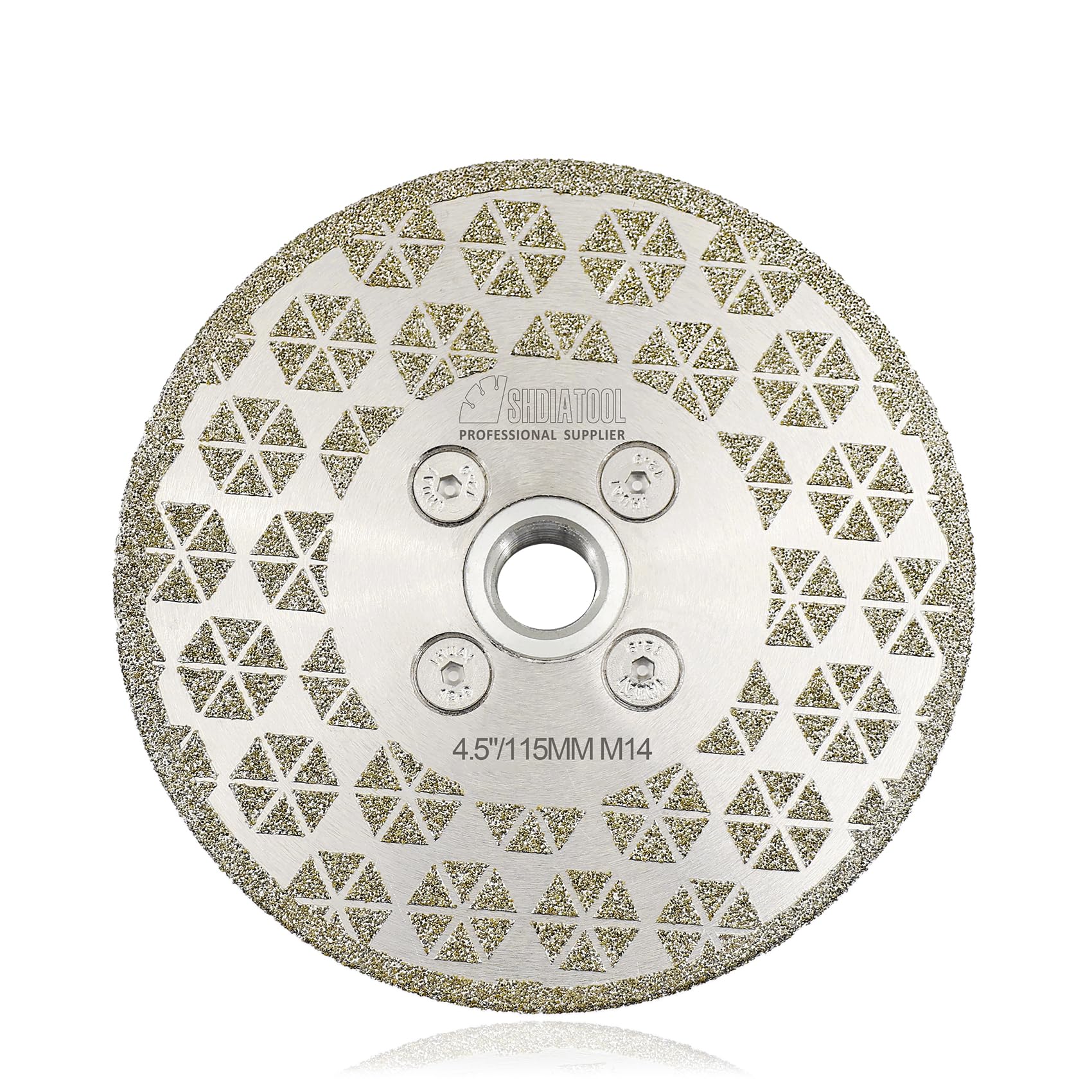 SHDIATOOL Diamond Cutting Grinding Discs - 115MM Granite Saw Blade Double-Side Tile Diamond Blade for Marble Concrete Stone Porcelain Ceramic M14 Thread