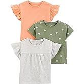 Simple Joys by Carter's Girls Short-Sleeve Shirts and Tops, Pack of 3