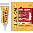 Neosporin Dual Action Burn Relief & First-Aid Antibiotic Ointment for 24-Hour Infection Protection & Maximum Strength Burn Pain Relief, Made with Bacitracin Zinc, Neomycin, & Pramoxine HCl,.5 oz