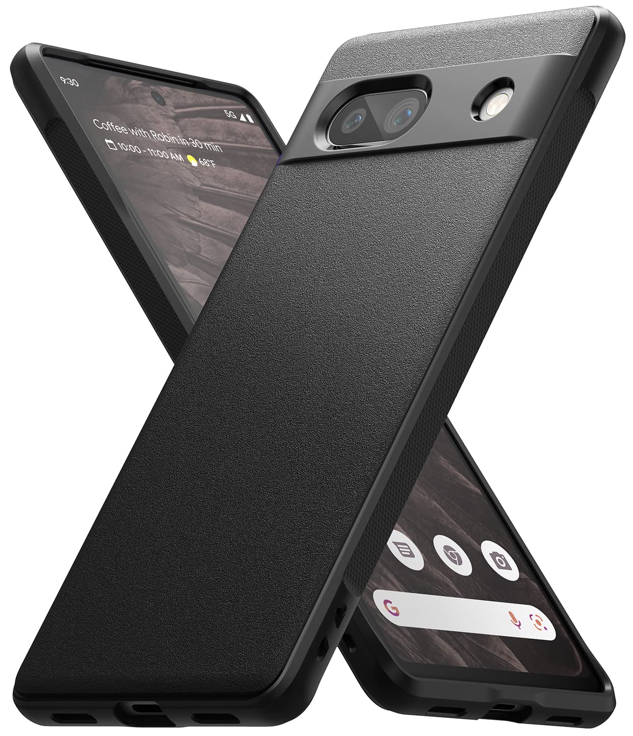 Ringke Onyx for Google Pixel 7a Phone Case [Anti-Fingerprint Texture] Slim & Lightweight, Scratch Resistant Back, Non-Slip Embossed Grip - Black — image 1