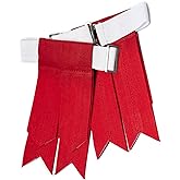 UMAM Kilt Flashes for Men with Heavy Buckle Adjusters, Plain & Tartan Kilt Sock Flashes.