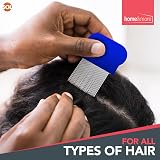 SOL 2pk Head Lice Combs Metal Nit Comb with Micro Precision Teeth view 3