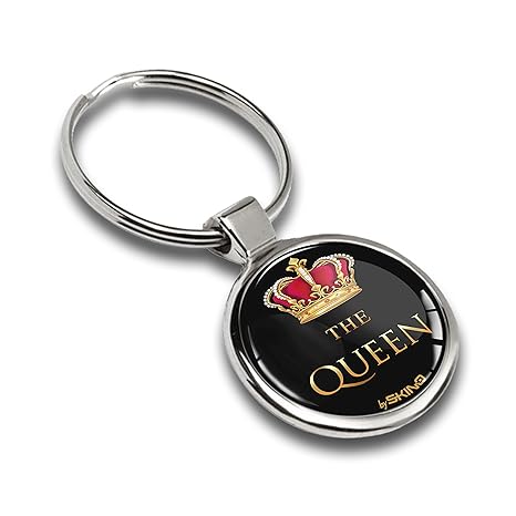 Skino Schlüsselanhänger The Queen Metall Keyring Keychain Auto Schlüssel Geschenk Metall-Schlüsselanhänger KK 166